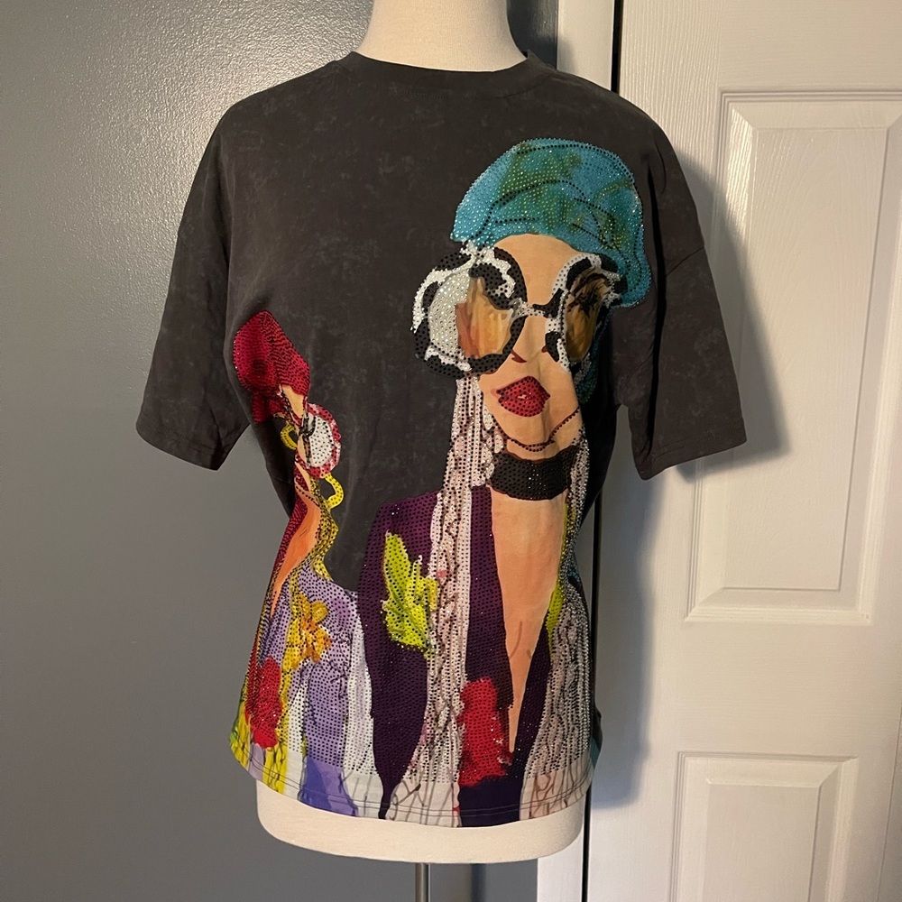 Graphic Tee with Colorful Design